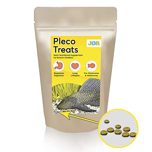 JOR Pleco Treats, Disc-shaped Supplement Bottom Feeders, Strengthens Overall Development, Supports Better Digestion, 2.8 oz. per Pack