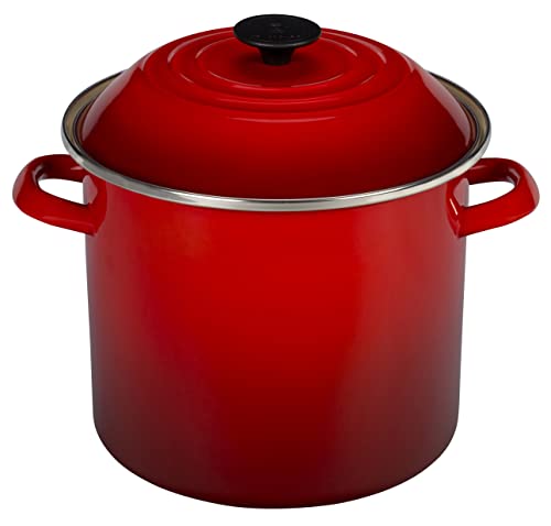 Le Creuset Enamel On Steel Stockpot, 16 qt., Cerise