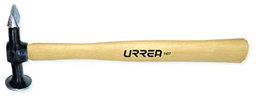 Urrea 1427 Finishing Hammer with Round and Flat Tip, Black, Beige