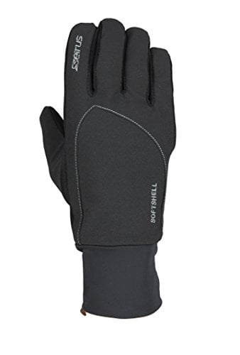 Seirus Innovation 1414 Mens Softshell Lite Polartec Waterproof Glove with Microfleece Lining, Black, Small/Medium