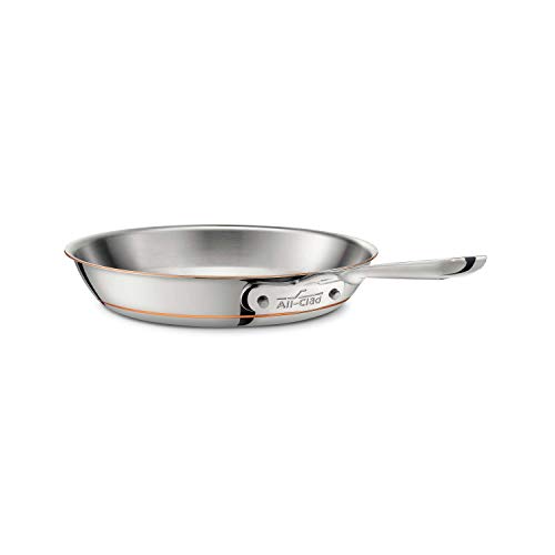 All-Clad 6110 SS Copper Core 5-Ply Bonded Dishwasher Safe Fry Pan/Cookware, 10-Inch, Stainless-Steel