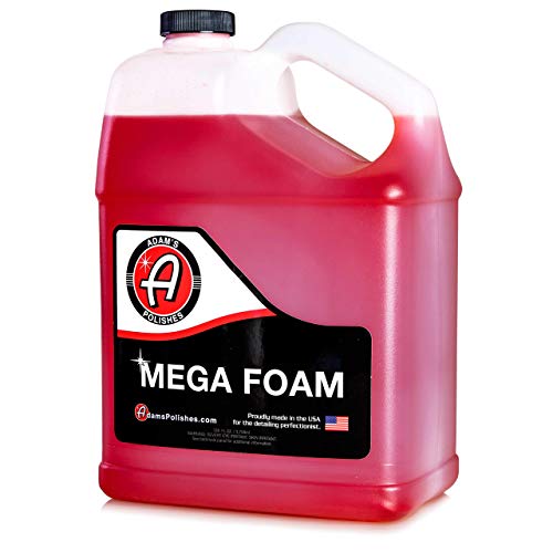 Adams Mega Foam Gallon - pH Best Car Wash Soap For Foam Cannon, Pressure Washer or Foam Gun | Concentrated Car Detailing & Cleaning Detergent Soap | Won't Strip Car Wax or Ceramic Coating