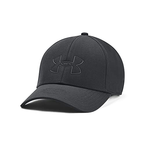 Under Armour mens Storm Driver Hat, Black (001 White, Large-X-Large