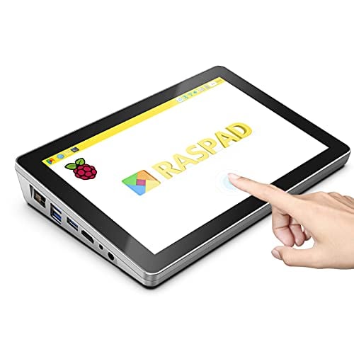 SunFounder RasPad 3.0 - an All-in-One Raspberry Pi 4B Tablet with 10.1" Touchscreen and Built-in Battery for IoT, Programming, Gaming, and 3D Printing Projects