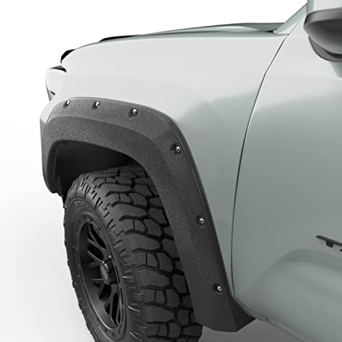 EGR BLF1017 Baseline Flarez Bolt-on Style Fender Flares, Textured Black Finish, Compatible With Select Toyota Tacoma Models