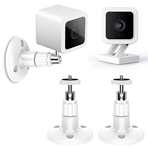 MENEEA for Wyze Cam v3/Pro,for Wyze Cam Outdoor,for Wyze Cam Pan V2,for Wyze Cam Pan Wall Mount, Adjustable Indoor and Outdoor 360 Degree Swivel Ceiling Mount Bracket for Security Camera (2 Pack)