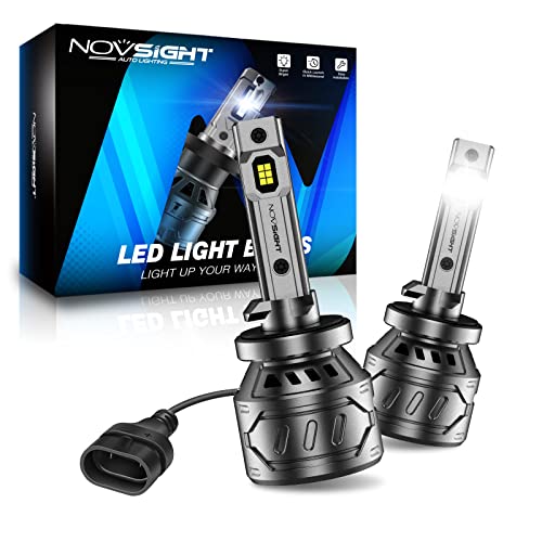 NOVSIGHT 881 LED Fog Light Bulbs, 6500K White, 60W 13000LM Bright 889 898 886 896 894 Fog Lights, Plug and Play Fast Cooling Replacement, IP68 Waterproof