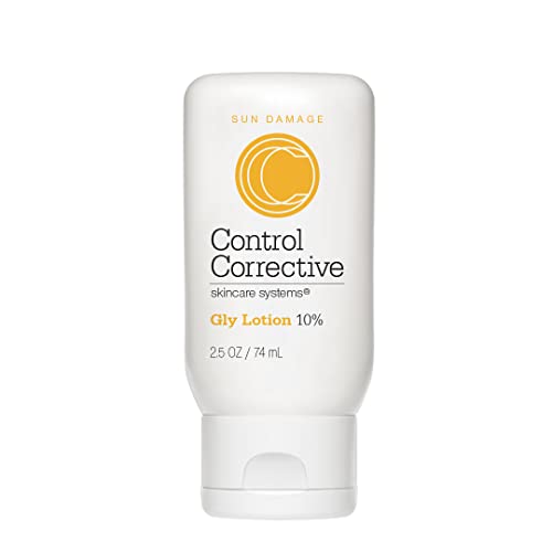 CONTROL CORRECTIVE Gly Lotion 10%, 2.5 Oz - An Exfoliating Facial Moisturizer To Help Reduce Rough Dry Spots, Smooth Wrinkles And Improve Skin Texture, Super Smoothing, Gentle Exfoliation, Softens