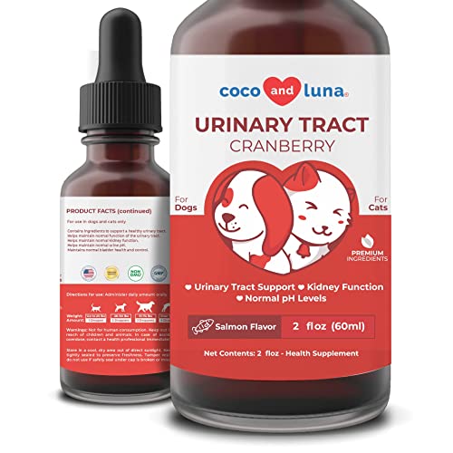 Cranberry for Dogs and Cats - Urinary Tract Support, Cat UTI, Bladder Support, Dog UTI, Bladder Stones and Incontinence Support