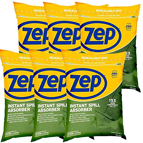 Zep Instant Spill Absorber 3 Lb Bag ZUABS3 (Case of 6) Dust-free formula