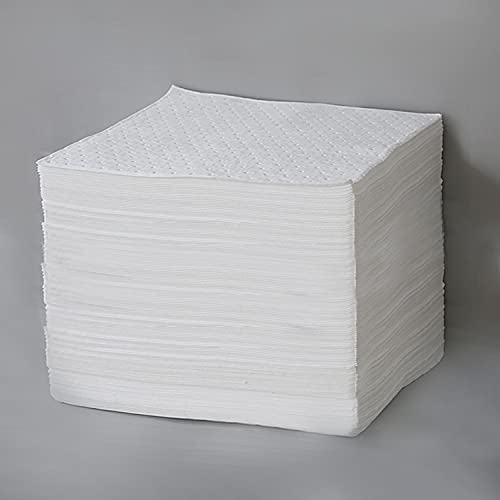 Aain AA003 Absorbent Mat Pad Heavyweight Oil Absorbent Pads,15" x 20",White 100pcs
