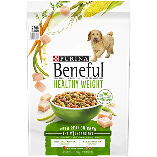 Purina Beneful Healthy Weight Dry Dog Food, Healthy Weight With Farm-Raised Chicken - 15.5 lb. Bag