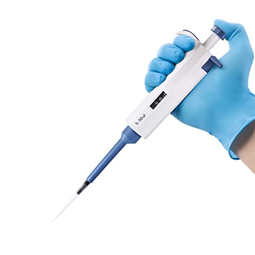 50ul Micropipette - Four E's Scientific 5-50ul Single-Channel Pipette High Accurate Variable Volume Pipettors