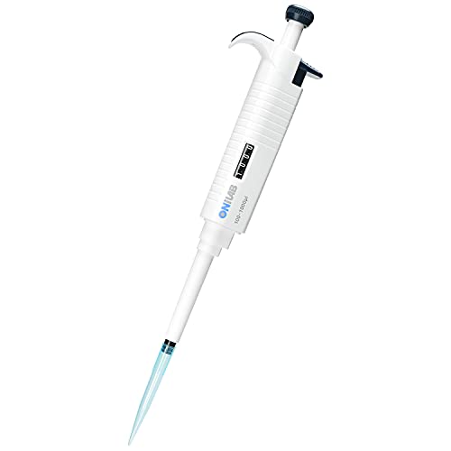 ONiLAB Lab Micropipette, Single Channel Pipette,Adjustable Volume Pipette, Micro Pipettes, High Precision Pipettor,Fully Autoclavable, 0.1-2.5ul