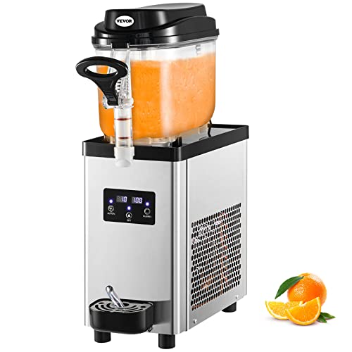 VEVOR Margarita Machine, 6L/1.6 Gallons 25 Cups Commercial Slushy Machine, Slushie Machine 705W 110V, Commercial Margarita Maker, Frozen Drink Machine for Supermarkets Cafes Restaurants Bars Home Use