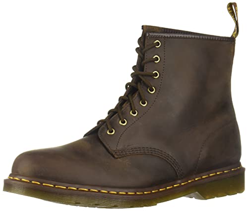 Dr. Martens Unisex 1460 Crazy Horse Boots, Dark Brown, 11 Women/10 Men