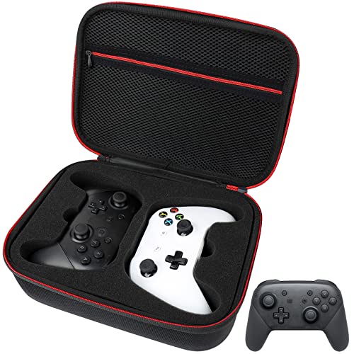 Younik Controller Carrying Travel Case, Protective Hard Case for 2 Controllers, Compatible with PS-5, PS-4, X-Box 1, Swtich Pro and Other Universal Sized Controllers