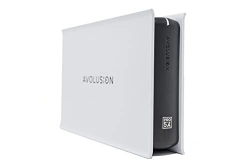 Avolusion PRO-5X Series 4TB USB 3.0 External Gaming Hard Drive for PS5 Game Console (White) - 2 Year Warranty