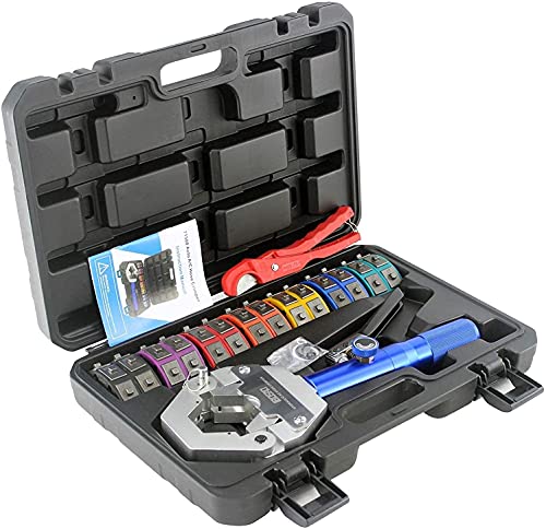 IBOSAD Hydraulic AC Hose Crimper Hydra-Krimp 71500 Manual A/C Hose Crimper Kit Air Conditioning Repaire Handheld Hydraulic Hose Crimping Tool for BH Air Conditioner Hose & Beadlock A/C Fittings