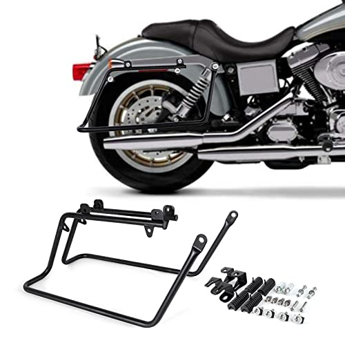 ZXMOTO for 2008-2017 Harley Davidson Dyna Conversion Brackets to Mount FLH Touring Hard Saddlebag