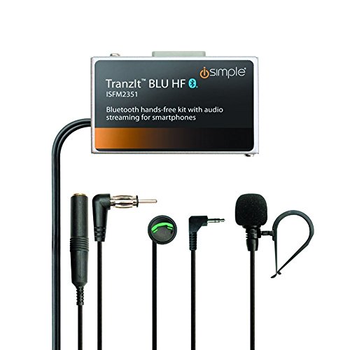 iSimple Hands-Free Calling and Music Streaming Kit with Control Button for Smartphones - Frustration-Free Packaging - Black