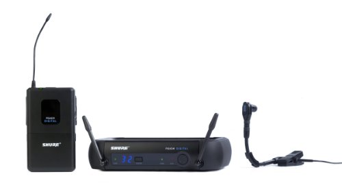Shure PGXD14/BETA98H-X8 Digital Instrument Wireless System with BETA98H/C Clip-on Microphone, Black
