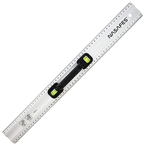 Aluminum Straight Edge Ruler with Handle, It is A Aluminum Ruler, A Straight Edge ruler and A Centimeter Ruler, Ideal Ruler for Cutting, Much Safer Because of The Handle. Easy to Use and Light Weight.