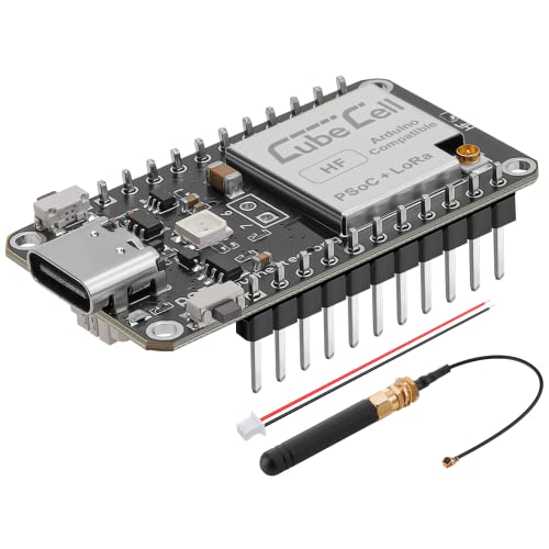 MakerFocus LoRa SX1262 Module 868 915 MHZ LoRaWAN IoT Development Board ASR6502 MCU 128KB Flash Ultra Low Power Consumption Solar Energy Powered Design with Antenna for Ardui no and Intelligent Scene