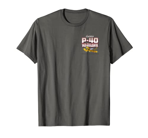 P-40 Warhawk Flying Tigers Blood Chit T-Shirt 2 Sided