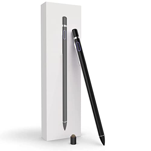 LAOZHOU Best BK Stylus Pen Pencil Pro 12.9/11/10.5/9.7 Inch Air 5/4/3/2/1 iPad 9/8/7/6/5/4/3/2 Mini 6/5/4/3/2/1 Generation Alternative Drawing Writing Digital Smart Stylist for Touch Screens, Black