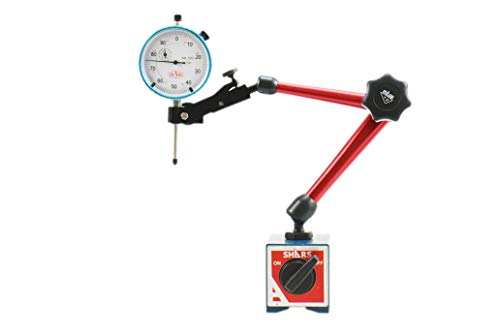 Shars 176 LBS Magnetic Base Indicator Holder with Speed-Set Fine Adjustment +1" .001" Dial Indicator 202-7958(202-7932+303-3111S) P]
