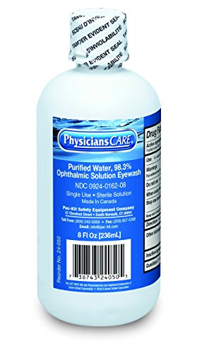 PhysiciansCare 24-050 Eye Wash Solution, 8 oz Bottle