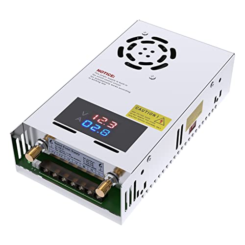 New Version DC Converter Digital Display 110V, IMAYCC 48V Adjustable dc Power Supply 480W,Variable Switch Transformer Regulated 5V 10V 12V 24V 48V Buck Converter for Car,CCTV Computer Lab.