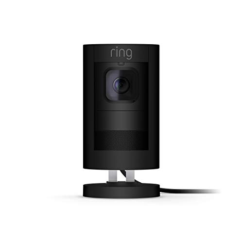 Ring Stick Up Cam Elite, Indoor/Outdoor Power HD Security Camera with Two-Way Talk, Night Vision, Works with Alexa - Black