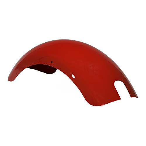 AlveyTech Plastic Rear Red Fender - Replacement for the Baja, Hensim, Massimo MB165 & MB200, Warrior, Heat Mini Bike, Back Tire Guard Parts, Dirt Pit Bikes, 196cc 6.5 Hp Engine Fenders, DIY Install