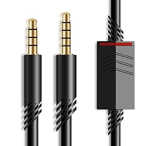 MJKOR Replacement for Astro A40 Inline Mute Cable Cord, Mute Function Audio Aux Gaming Wire Compatible with Astro A40 Headsets (2 Meter, TPE)