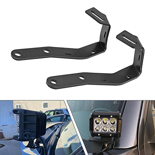 Dasen Low Profile LED Work Light Hood Ditch Mount Brackets Compatible with 2016-2023 Toyota Tacoma 3rd Gen