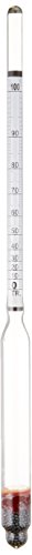 HYDROMETER - ALCOHOL, 0 - 200 PROOF and Tralle