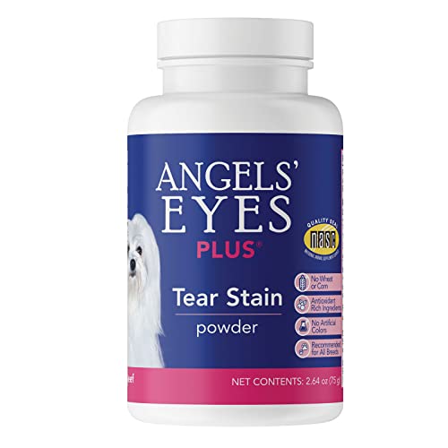 Angels Eyes PLUS Tear Stain Prevention Beef Powder for Dogs and cats | For All Breeds | No Wheat No Corn | Daily Support for Eye Health | Proprietary Formula