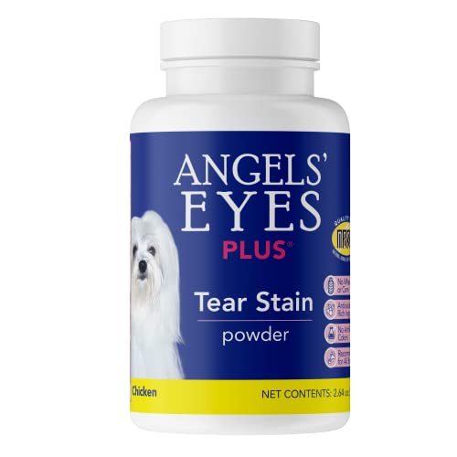 Angels Eyes PLUS Tear Stain Prevention Chicken Powder for Dogs and cats | For All Breeds | No Wheat No Corn | Daily Support for Eye Health | Proprietary Formula