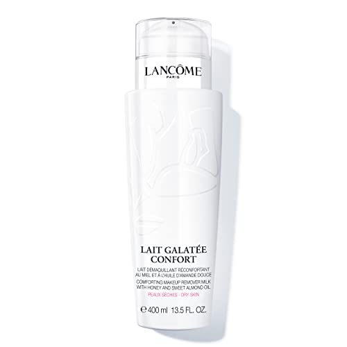 Lancme Lait Galate Confort Makeup Remover & Face Cleanser - Melts Away Makeup & Conditions Skin - With Honey & Sweet Almond Oil - 13.5 Fl Oz