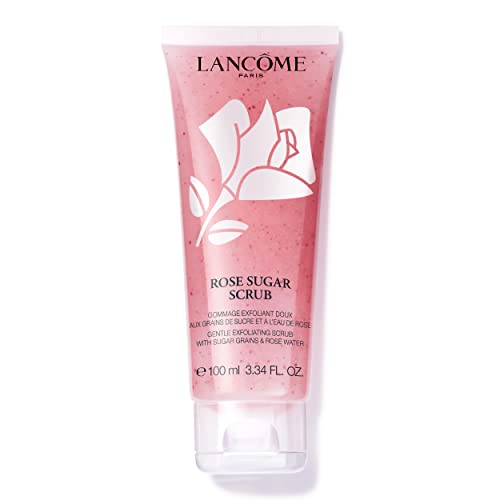 Lancme Rose Exfoliating Face Scrub - Exfoliates & Plumps Skin - With Real Sugar Grains, Rose Water & Honey - 3.4 Fl Oz