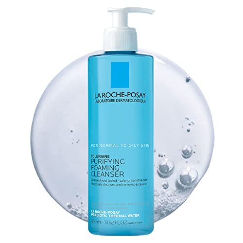 La Roche-Posay Toleriane Purifying Foaming Facial Cleanser, Oil Free Face Wash for Oily Skin and for Sensitive Skin with Niacinamide, Pore Cleanser Wont Dry Out Skin, Unscented