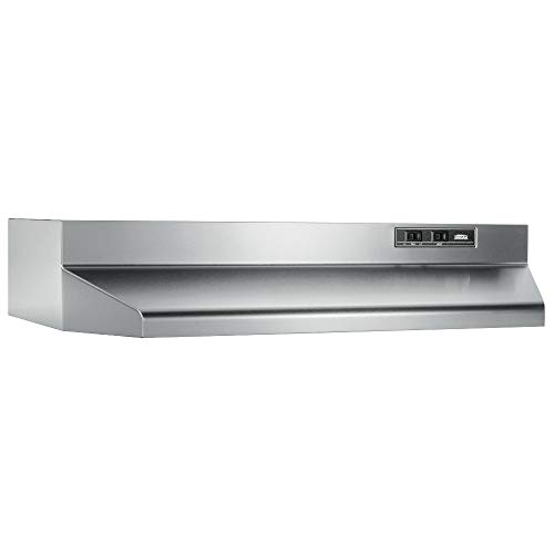 Broan- NuTone 403004 Under- Cabinet Ducted Range Hood with 2-Speed Exhaust Fan and Light, 30-inch, Stainless Steel