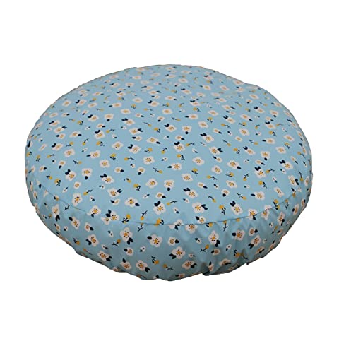 EechicSpace Round Dog Bed Cover Replacement Washable Waterproof Plastic 27 to 28 inch for Medium Faxu Fur Dog Donut Bed