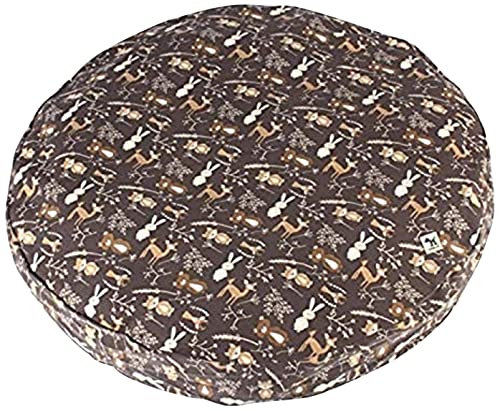 Molly Mutt Round Indoor/Outdoor Dog Duvet Cover - Gorgeous Beasts - Measures 36x36x5 - 100% Polyester - Durable - Breathable - Sustainable - Machine Washable Dog Bed Cover - Pre-Shrunk