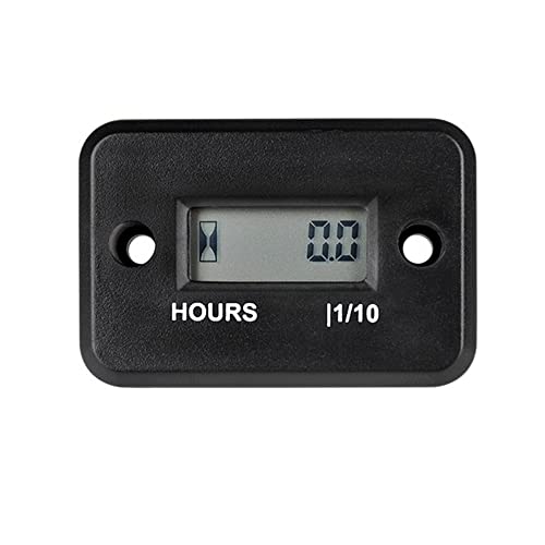 Digital Waterproof LCD Inductive Small Gasoline Engine Hour Meter Used for Motorcycle ATV Boat Marine Generator Chainsaw