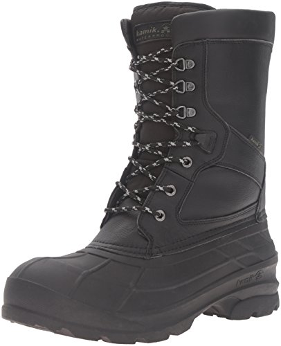 Kamik Men's NationPro Snow Boot, Black, 10 M US