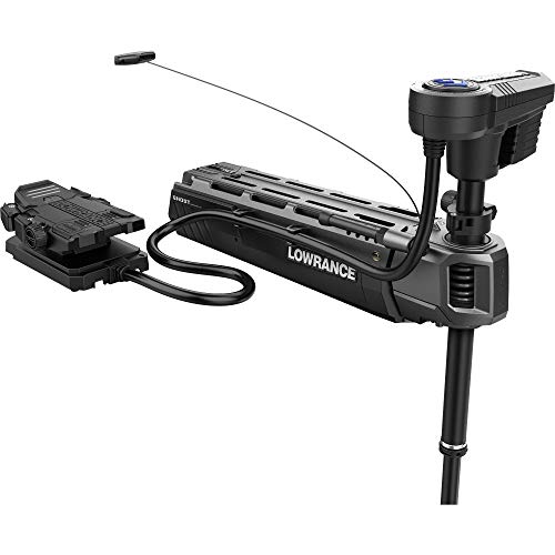 Lowrance Ghost - Freshwater Trolling Motor, 47" Shaft, Bow Mount, 97/120 lbs Thrust with Configurable Foot Pedal, HDI Sonar