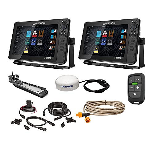 Lowrance HDS Live Bundle - 2-12 Displays, AI 3-in-1 T/M Transducer, Point 1 GPS, LR-1 Remote & Cabling